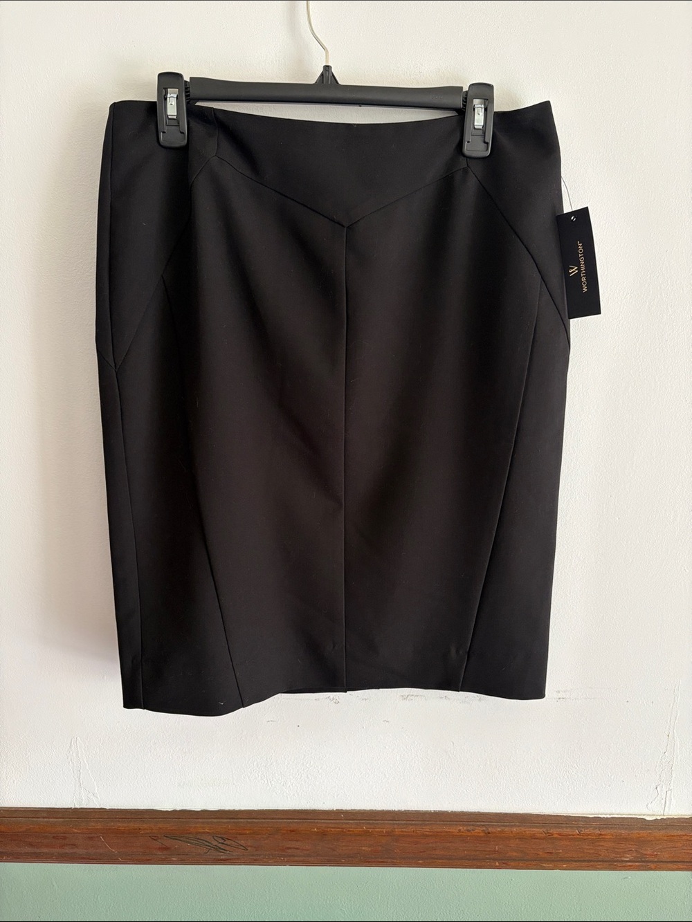 Worthington Womens Black Women's Pencil Skirt -